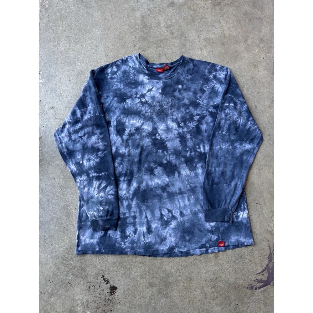 VTG Mossimo Tie Dye Skater Surfer Y2K Art Long Sleeve T-Shirt XL Oversized